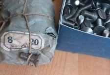  Vis Tête Fraisée Fendue 8x20  Lot De 100 Vis  , NOS , Unis France 