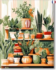 Gutluz Peinture par numéros pour adultes - Fleurs par numéros - Peinture par n