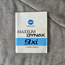 Mode d'emploi Notice Minolta Maxxum Dynax 9xi
