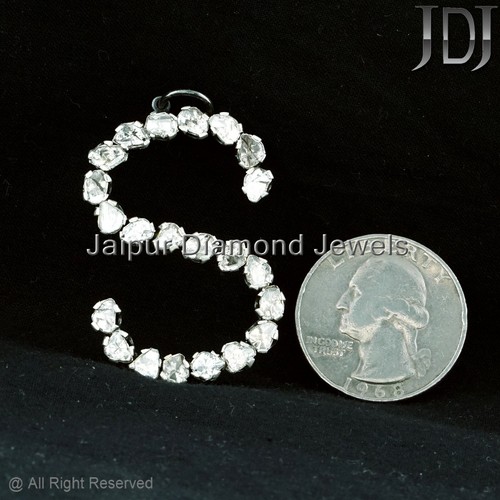 Rose coupe diamant initiale - rose,