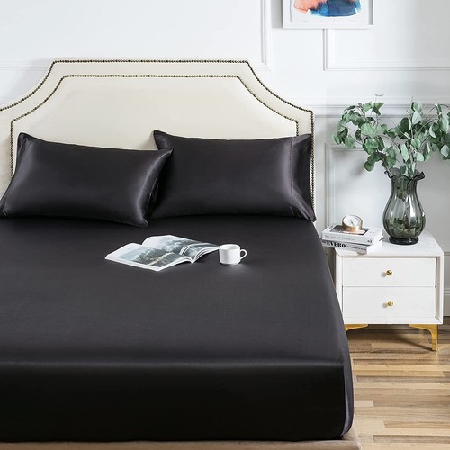 Drap housse satin 140 200 - drap-housse, x