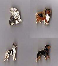 Pin's chien (EGF) 4 races au choix  (dogue, colley, rottweiler, bearded collie)