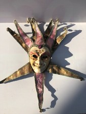 ❤️ Superbe masque venitien venise 10 pointes déguisement décoration TBE italie