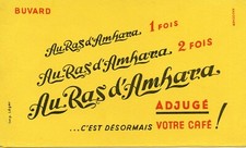 BUVARD / PUBLICITAIRE / VOTRE CAFE AU RAS D'AMHARA 