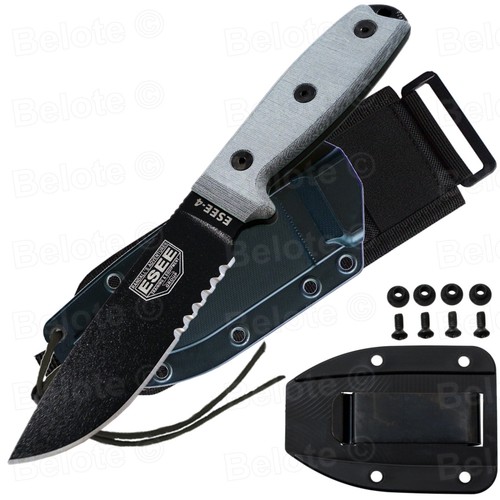 Esee model black serrated - model,