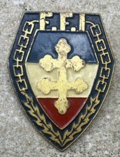 F.F.I, (149° Régiment d’Infanterie de Forteresse) écu peint, 42 mm,1944/55