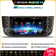 8-Core DAB+Android 14 Autoradio GPS CarPlay TNT DSP pour Fiat Grande Punto Linea