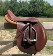 Selle Pessoa Junior Saddle Taille 16 pouces 1/2 + étriers & étrivières Excellent