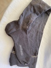 Belle paire de bas femme coton vintage gris neufs excellent état