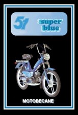 TABLEAU MOTOBECANE MBK 51 SUPER BLUE