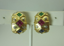 14k or Jaune Rubis Émeraude