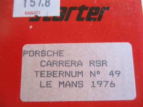 Starter porsche carrera - porsche,