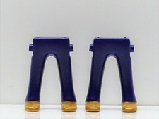 2 X Jambes Pantalon Violet Chaussures Or Playmobil Pour Disco Rock Star Cirque
