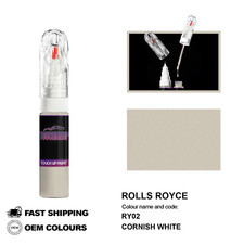 POUR ROLLS ROYCE CORNISH WHITE RY02 Kit de fixation pinceau stylo peinture re...