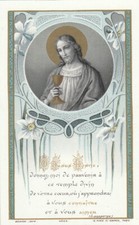 Ancienne image pieuse BOUASSE