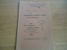 INSTALLATIONS SOUDURE AUTOGENE