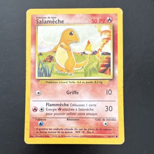 Carte pokémon salamèche - carte,
