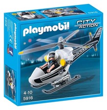 PLAYMOBIL 5916 Hélicoptère de police NEUF voiture avion pompier camio