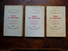 Faire de l'histoire; Collectif; ed. Gallimard - nrf; 1974; 3 volumes