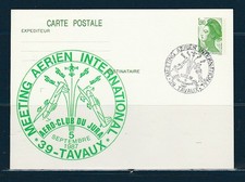 carte entier Liberté 1f90 meeting aérien avion aéru club du Jura 39 Tavaux  1987