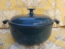 LE CREUSET COCOTTE ENZO MARI LA MAMA Ø 23 CM RARE COULEUR VERT BLEU CANARD