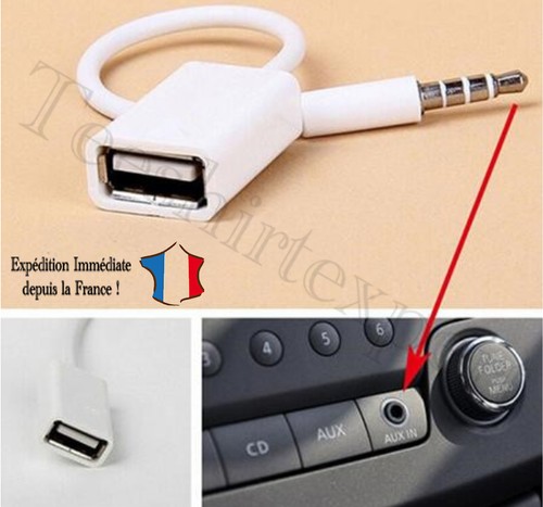 Câble aux audio adaptateur - aux,