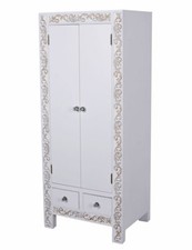 Armoire De Salle De Bain Rangement Étagère Blanche