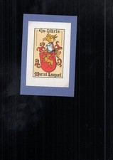 COLLECTION vieux papier ex libris MARCEL LUQUET CHIMERE CHEVAL AVEC AILES