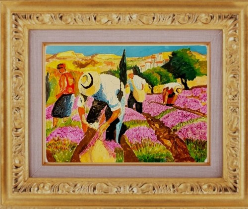 Tableau huile sur toile - tableau,