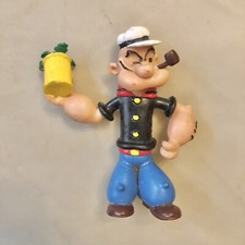 Figurine Popeye Ancienne Vintage PVC Années 80 Épinards Collection BD TV