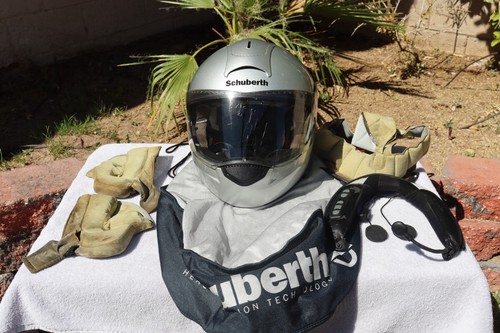 Schuberth pro helmet silver - c3,