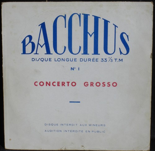 Bacchus concerto grosso - grosso, &