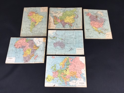 Lot cartes puzzle - 6,