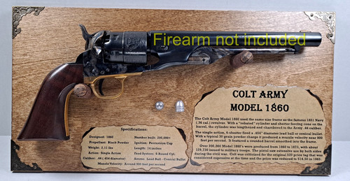 Gun display plaque for - gun,