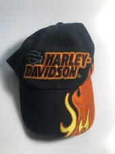 HARLEY DAVIDSON MOTORCYCLE Child TODDLER 2T-4T Hat Cap Flames Embroidered Logo