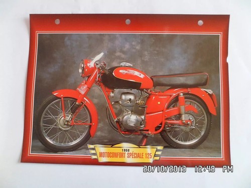 Carte fiche moto motoconfort - carte,