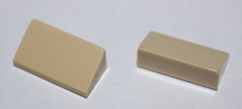 Lego tan slope - brick, ref