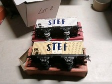 Lot De 2 WAGONS Stef TRAINS