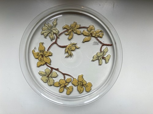 Ancien plateau plat verre