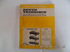 RTA PEUGEOT 204 tous modèles