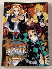 DEMON SLAYER livre de COLORIAGE ORANGE Kimetsu no Yaiba Koyoharu Gotouge