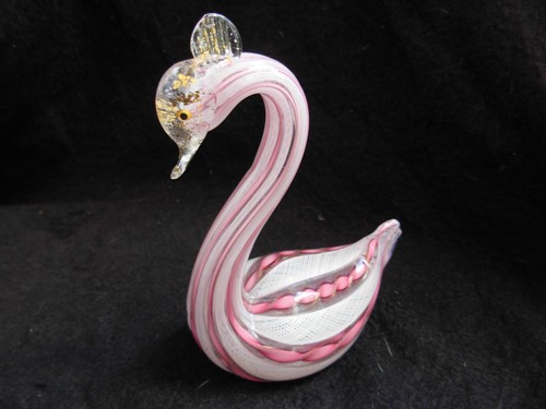Murano cygne verre - murano,cygne, en