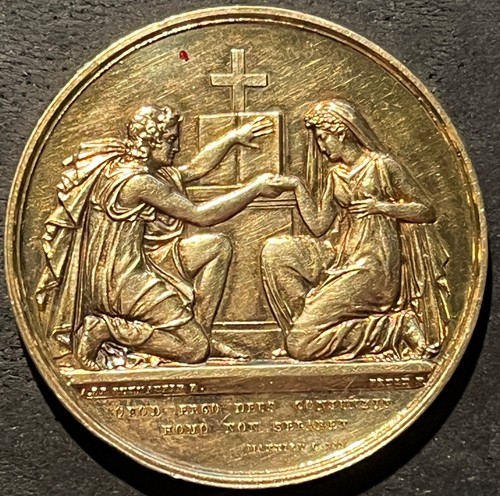 Médaille mariage vermeil - médaille,