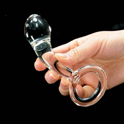 Anal butt plug dildo glass - butt,