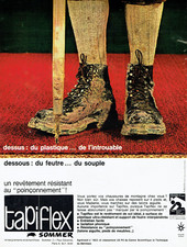 publicité Advertising  1122  1963   Sommer    revetement sol Tapiflex