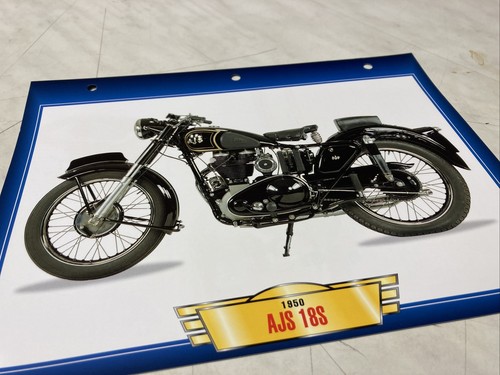 Ajs 500 18s 1950 fiche - 500, carte