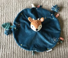 Doudou Biche Faon marron bleu