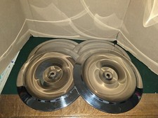 Lot 4 Enjoliveurs 235mm  Metal Chromé Peugeot Renault