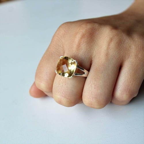 Citrine gemme topaze - topaze, 925