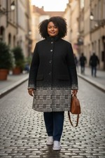 Femmes Manteau en Laine Avec
